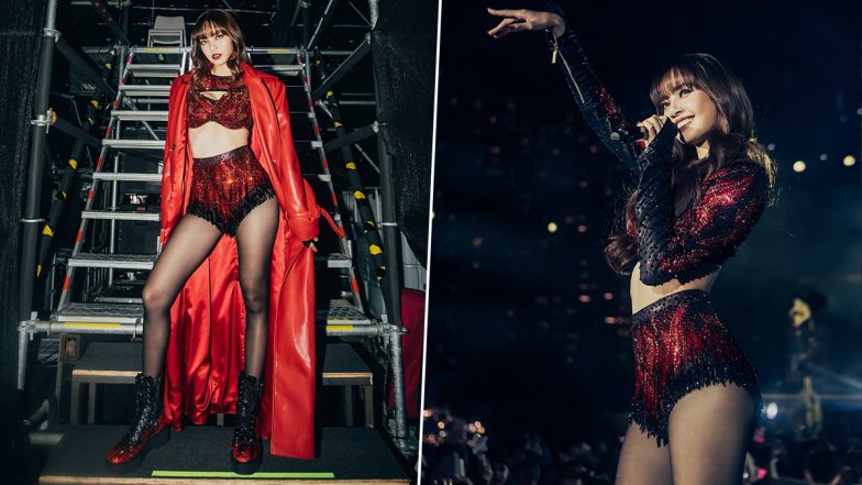 BLACKPINK’s Lisa Rings In New Year 2025 at ICONSIAM, K-Pop Idol Makes Stunning Style Statement in Breathtakingly Gorgeous Red and Black Ensemble (View Pictures)