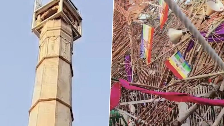 Baghpat &lsquo;Laddu Mahotsav&rsquo; Tragedy: 7 Killed, About 60 Injured As Wooden Structure Collapses at Religious Event of Jain Community in UP&rsquo;s Badaut (Watch Videos)