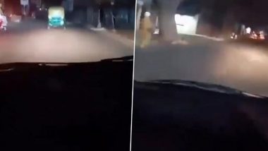 Bengaluru: 3 Bike-Borne Men Chase Woman's Car on Busy Roads, Her Terrifying Encounter Captured on Video