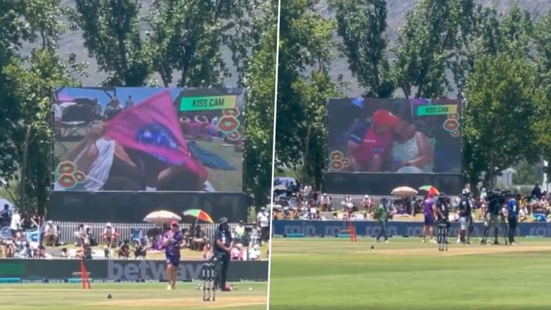 Kiss Cam in SA20 2025! Big Screen at Boland Park Shows Couples Engaging in PDA During Paarl Royals vs Sunrisers Eastern Cape Match, Video Goes Viral