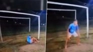Brazil: 16-Year-Old Boy Collapses and Dies While Trying To Save Penalty During Football Tournament in Maues, Disturbing Video Surfaces