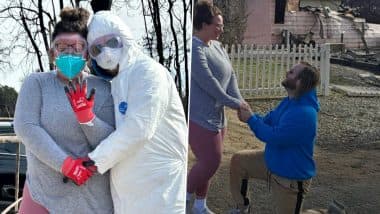 Ring of Fire! California Man Proposes Girlfriend Immediately After Finding Engagement Ring in Rubble of Couple’s Home Destroyed by LA Wildfire (View Pictures)