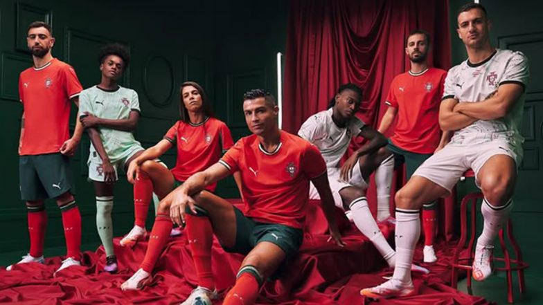 Portugal New Kit in Collaboration With Puma Unvield; Watch Videos of Jersey To Be Worn by Cristiano Ronaldo, Bruno Fernandes, Diogo Dalot and Others