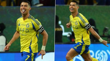 Cristiano Ronaldo Reacts After Scoring in Al-Nassr's Dominating 3–1 Win Over Al-Akhdoud in Saudi Pro League 2024–25, Says 'Best Way To Start the Year ' (See Post)