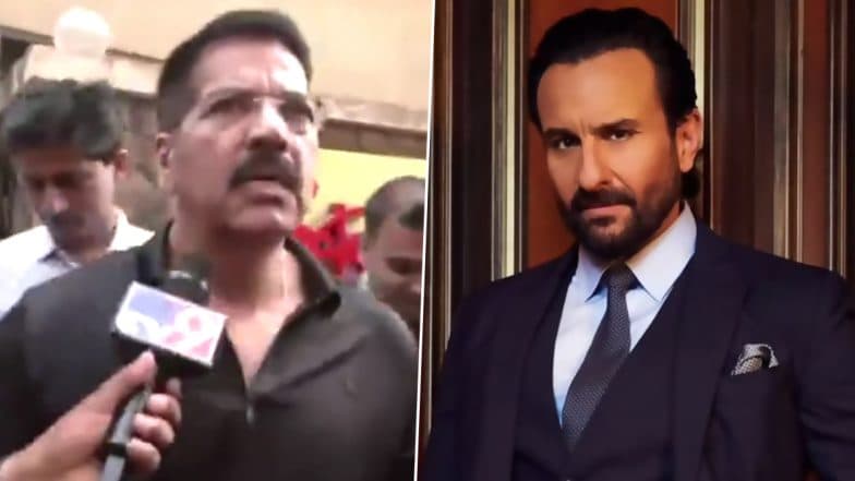 Saif Ali Khan Stabbing Case: Encounter Specialist Daya Nayak Visits Actor’s Bandra Residence Amid Investigation, Mobbed by Paparazzi (Watch Video)