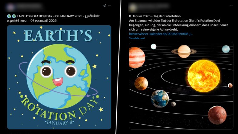 Earth’s Rotation Day 2025 Messages and Images: Netizens Share Posts, Quotes, Wishes, and Wallpapers to Mark the Day of Léon Foucault’s Demonstration of Earth’s Rotation in 1851