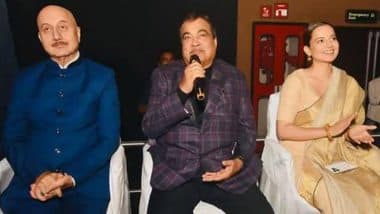 ‘Emergency’ Movie: Union Minister Nitin Gadkari Attends Special Screening of Kangana Ranaut and Anupam Kher’s Film in Nagpur (See Pics)