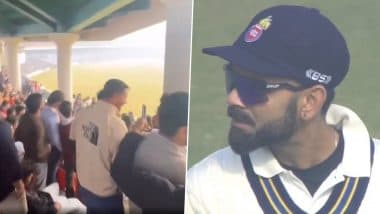 '10 Rupay Ke Pepsi, Kohli Bhai Sexy' Fans Come Up With Special Chant for Virat Kohli at Arun Jaitley Stadium During Delhi vs Railways Ranji Trophy 2024–25 Match (Watch Video)