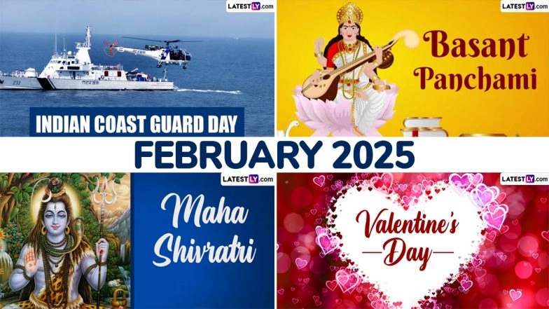 February 2025 Holidays and Festivals Calendar: Basant Panchami, Valentine&rsquo;s Day, Maha Shivratri and More &ndash; Get Full List of Major Events in the Second Month of the Year