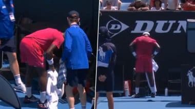 Frances Tiafoe Vomits on Court During Australian Open 2025 First Round Match Against Arthur Rinderknech (Watch Video)