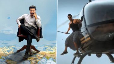 ‘Game Changer’ Viral Scene: Ram Charan’s Jaw-Dropping Helicopter Stunt Thrills Audiences (Watch Video)