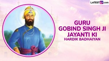 Guru Gobind Singh Ji Jayanti 2025 Wishes and Guru Gobind Singh Gurpurab Images: WhatsApp Status, Quotes, HD Wallpapers and SMS for the Birth Anniversary of 10th Sikh Guru