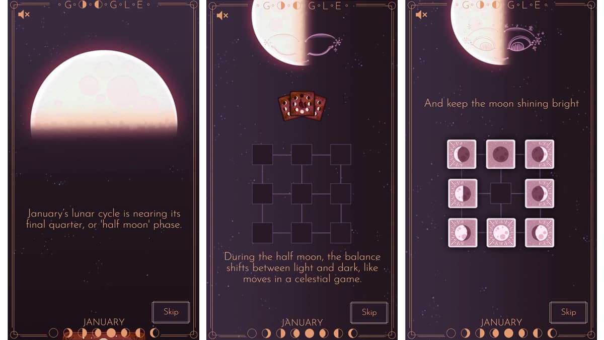 January 2025 Half Moon Google Doodle: Search Engine Giant Celebrates Lunar Phase With Fun and Interactive Card Game ‘Rise of the Half Moon’