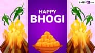 Bhogi 2025 Wishes in Telugu and Bhogi Subhakankshalu HD Images: Share WhatsApp Status, Greetings, Facebook Messages and SMS With Family and Friends