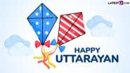 Uttarayan 2025 Greetings and Makar Sankranti Images: Celebrate the Kite Flying Festival With These Happy Uttarayana Wishes, HD Wallpapers, Quotes and Messages