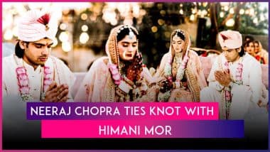 India’s Golden Boy Neeraj Chopra Ties Knot With Himani Mor in Private Ceremony