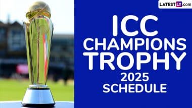 ICC Champions Trophy 2025 Full Schedule, Free PDF Download Online Get Fixtures, Time Table With