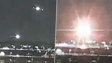 US Plane-Helicopter Collision Videos: American Airlines Flight 5342 Crashes in Potomac River After Colliding With DC Police Chopper in Arlington; Flight Operations Suspended at Reagan National Airport