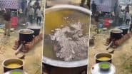 Mahakumbh 2025: Police Officer Throws Mud in ‘Bhandara’ Food Prepared at Maha Kumbh Mela in Prayagraj, Suspended After Video Goes Viral