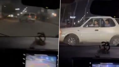 Chennai Shocker: Men in Car With DMK Flag Chase, Threaten To Attack Women on East Coast Road; Booked After Video Goes Viral