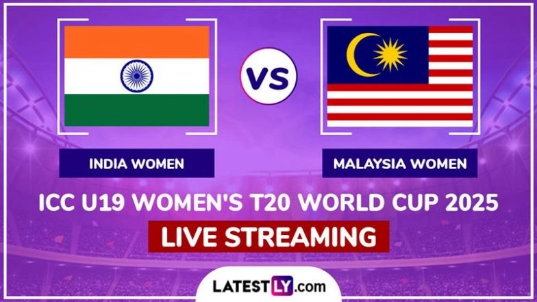 India Women vs Malaysia Women, ICC U19 Women's T20 World Cup 2025 Free Live Streaming Online: Get Telecast Details of IND-W vs MAL-W Cricket Match With Timing in IST
