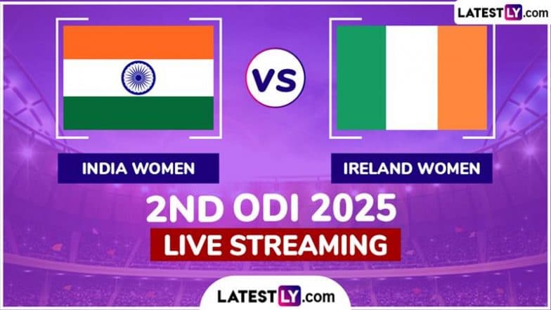 India Women vs Ireland Women Free Live Streaming Online, 2nd ODI 2025: How to Watch IND-W vs IRE-W Cricket Match Live Telecast on TV?