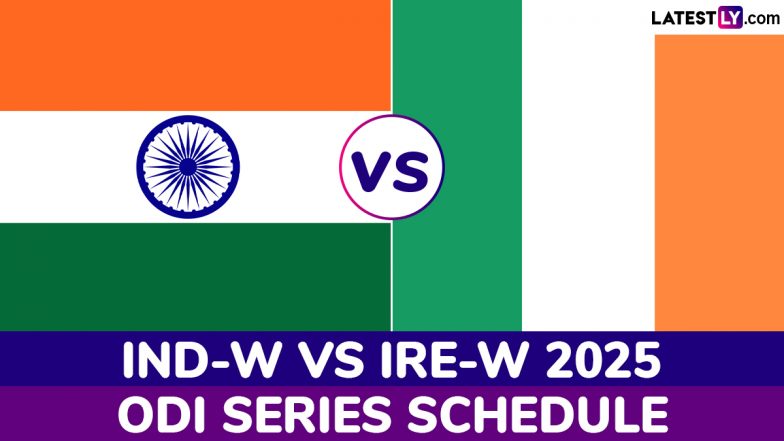 India Women vs Ireland Women 2025 Schedule: Get IND-W vs IRE-W ODI Series Fixtures, Time Table With Match Timings in IST and Venue Details