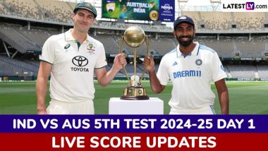 India vs Australia Live Score Updates of 5th Test 2024-25 Day 1: Jasprit Bumrah Opts to Bat First; Rohit Sharma Misses Out, See Playing XIs of Both Teams