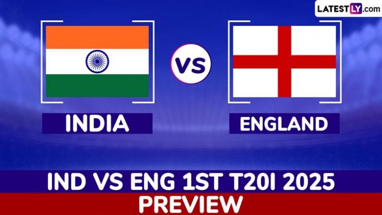 IND vs ENG 1st T20I 2025 Preview: Likely Playing XIs, Key Battles, H2H and More About India vs England Cricket Match in Kolkata