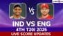 India vs England Live Score Updates of 4th T20I 2025: Get Toss Winner Result, Live Commentary and Full Scorecard Online of IND vs ENG Cricket Match