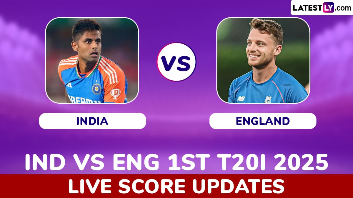 IND Win By 7 Wickets India vs England Highlights of 1st T20I 2025 Abhishek Sharma Varun Chakaravarthy Power Hosts to Dominant Victory LatestLY