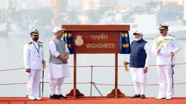 Mumbai: INS Vagsheer Commissioned into Indian Navy in Presence of PM Modi