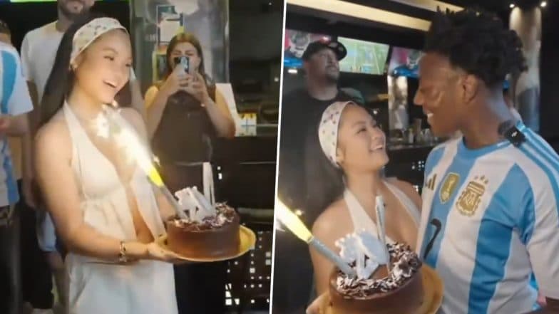 IShowspeed 20th Birthday: YouTuber Celebrates His Special Day in Argentina, Girlfriend Vanessa Williams Pays Streamer Surprise Visit (Watch Videos)