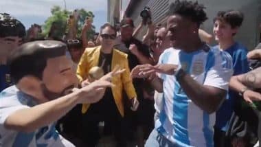 IShowSpeed Meets 'Lionel Messi' in Argentina? YouTuber Dances With Inter Miami Star Mascot, Video Goes Viral