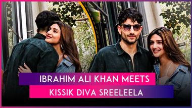 Ibrahim Ali Khan Dances to ‘Kissik’ During His Meetup With Sreeleela; Don’t Miss His Viral Video With Cow Owner