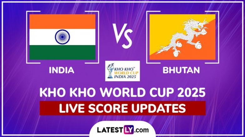 IND 71-34 BHU | India vs Bhutan Kho Kho World Cup 2025 Highlights: Sensational Hosts Seal Fourth Consecutive Victory With Confident Display, Qualifies For Quarter-Final