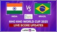 India vs Brazil Kho Kho World Cup 2025 Live Score Updates: Get Live Commentary Online, Points of IND vs BRA Match in Inaugural KKWC