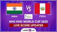 India vs Peru Kho Kho World Cup 2025 Live Score Updates: Get Live Commentary, Online Points of IND vs PER Match in Inaugural KKWC