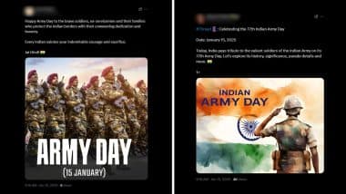 Indian Army Day 2025 Quotes and Greetings: Netizens Pay Tribute to the Armed Forces With HD Images, Wallpapers, Wishes and Thoughtful Messages