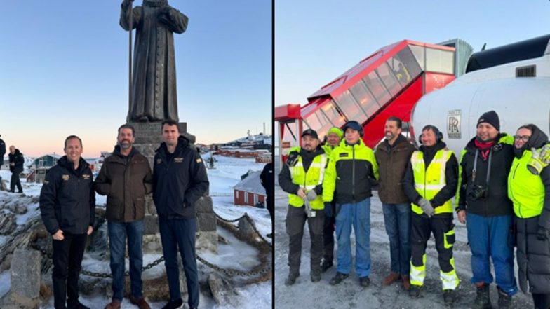 Donald Trump Jr Arrives in Greenland After His Father Said US Should Own Danish Territory (Watch Video)