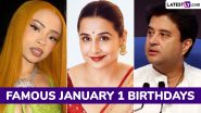 January 1 Birthdays and Birth Anniversaries: Know About Famous People and Celebrities Born on January 1