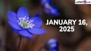 January 16, 2025 Special Days: Which Day Is Today? Know Holidays, Festivals, Events, Birthdays, Birth and Death Anniversaries Falling on Today’s Calendar Date