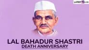 Lal Bahadur Shastri Death Anniversary 2025 Date and Significance: Everything To Know About the Day That Honours the Legacy of the Former PM of India