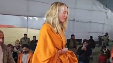 Prayagraj: Laurene Powell Jobs Joins Maha Kumbh Festivities