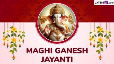 Maghi Ganesh Jayanti 2025 Wishes: Share Happy Ganesh Jayanti Greetings, WhatsApp Messages, HD Wallpapers, Quotes and Images To Celebrate Magha Shukla Chaturthi