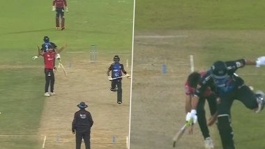 Mahedi Hasan Given Out After Third Umpire Finds Non-Striker Nurul Hasan to Be 'Obstructing the Field' During Fortune Barishal vs Rangpur Riders BPL 2024-25 Match (Watch Video)