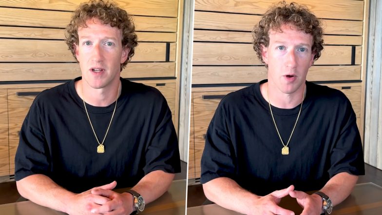 Mark Zuckerberg’s INR 7.7 Crore Rare Swiss Watch Goes Viral As He Announces Overhaul in Meta’s Fact-Checking Policy (Watch Video)