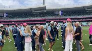 Mitchell Marsh Congratulates Beau Webster's Family Members After Tasmania All-Rounder Receives Debut Cap Ahead of IND vs AUS 5th Test 2025 (Watch Video)