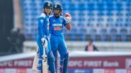 India Women Beat Ireland Women by Six Wickets in IND-W vs IRE-W 1st ODI 2025; Pratika Rawal, Tejal Hasabnis’ Knocks Guide Hosts to Dominant Victory, Women in Blue Lead Series 1-0