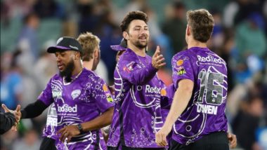 BBL 2024–25 Live Streaming in India: Watch Hobart Hurricanes vs Sydney Thunder Online and Live Telecast of Big Bash League Cricket Match